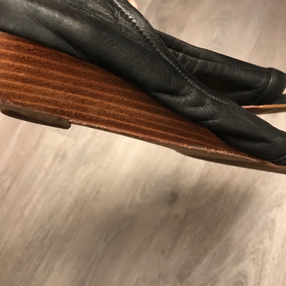 Cole haan leather nike air peep toe heels - Picture 3 of 5
